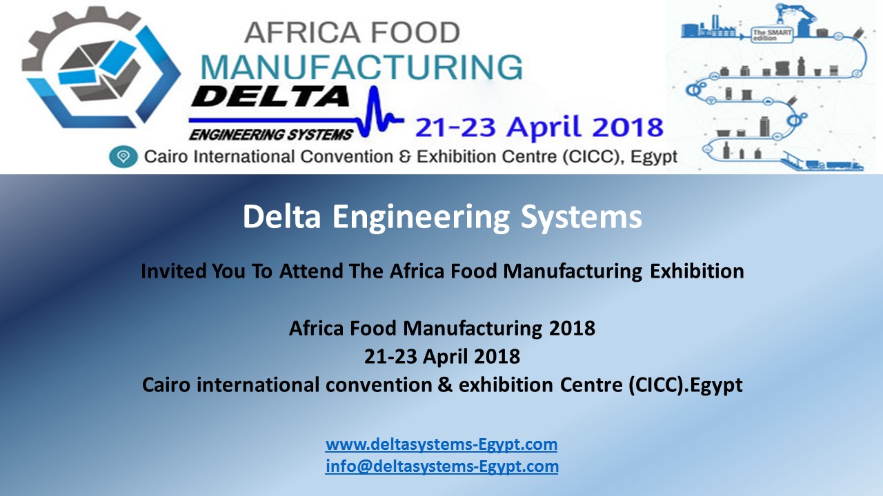 Africa Food Manufacturing, the biggest celebration of the food industry in Egypt.