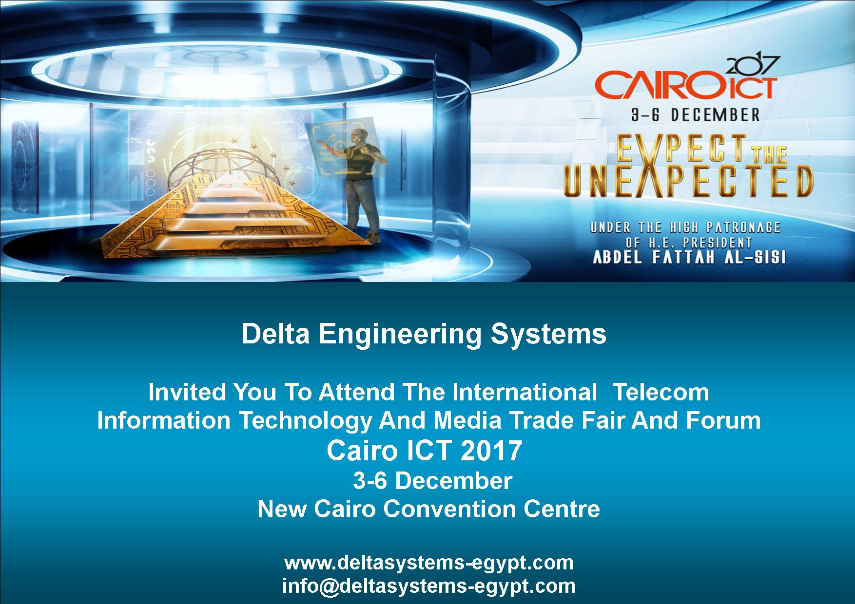 International Telecom Information Technology And  Media  Trade Fair  And  Forum - Cairo ICT 2017